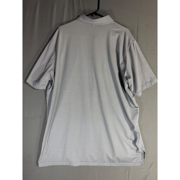 Peter Millar Summer Comfort Golf Polo Shirt Men's XXL Grey Stripe Short Sleeve - Picture 4 of 5